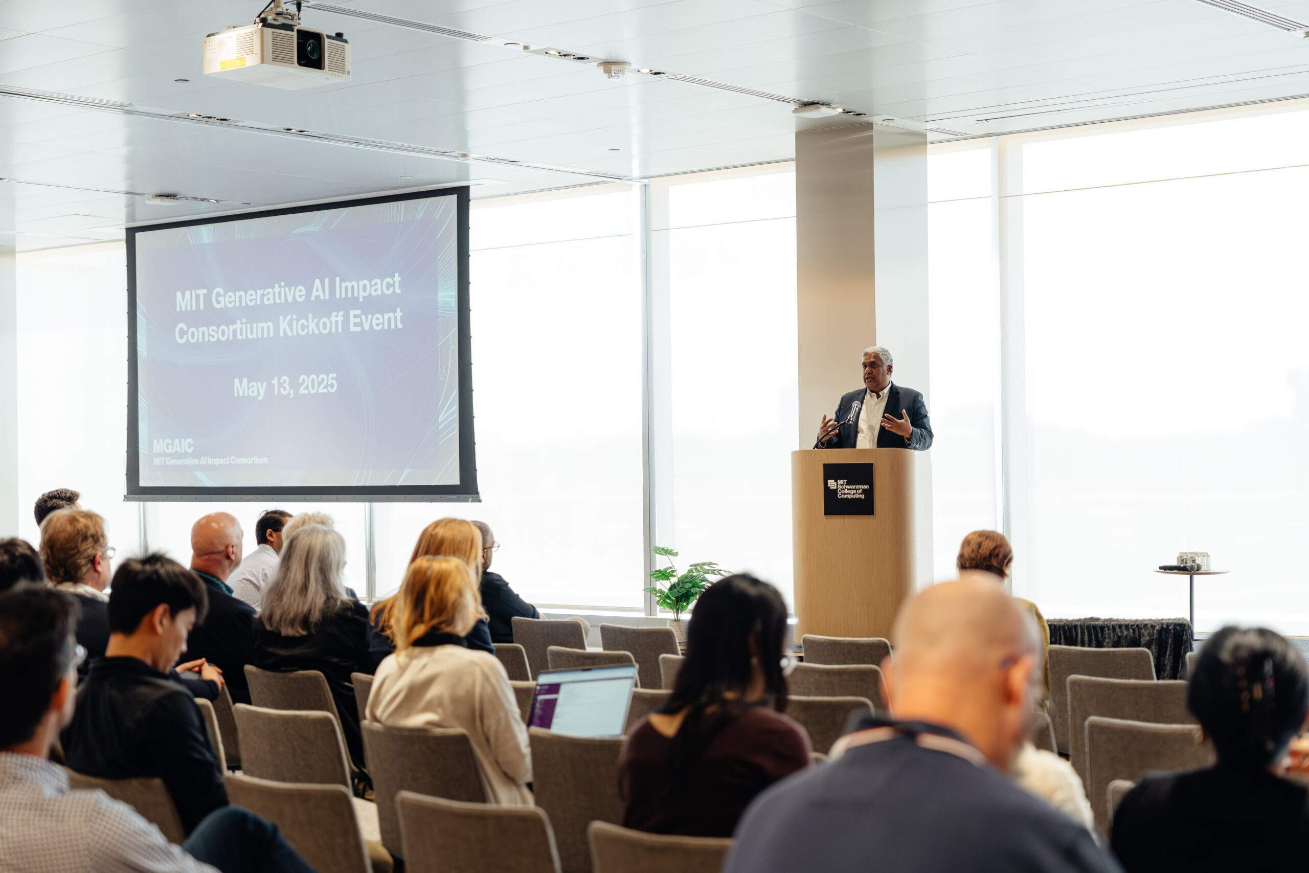 Researchers present bold ideas for AI at MIT Generative AI Impact Consortium kickoff event Researchers present bold ideas for AI at MIT Generative AI Impact Consortium kickoff event