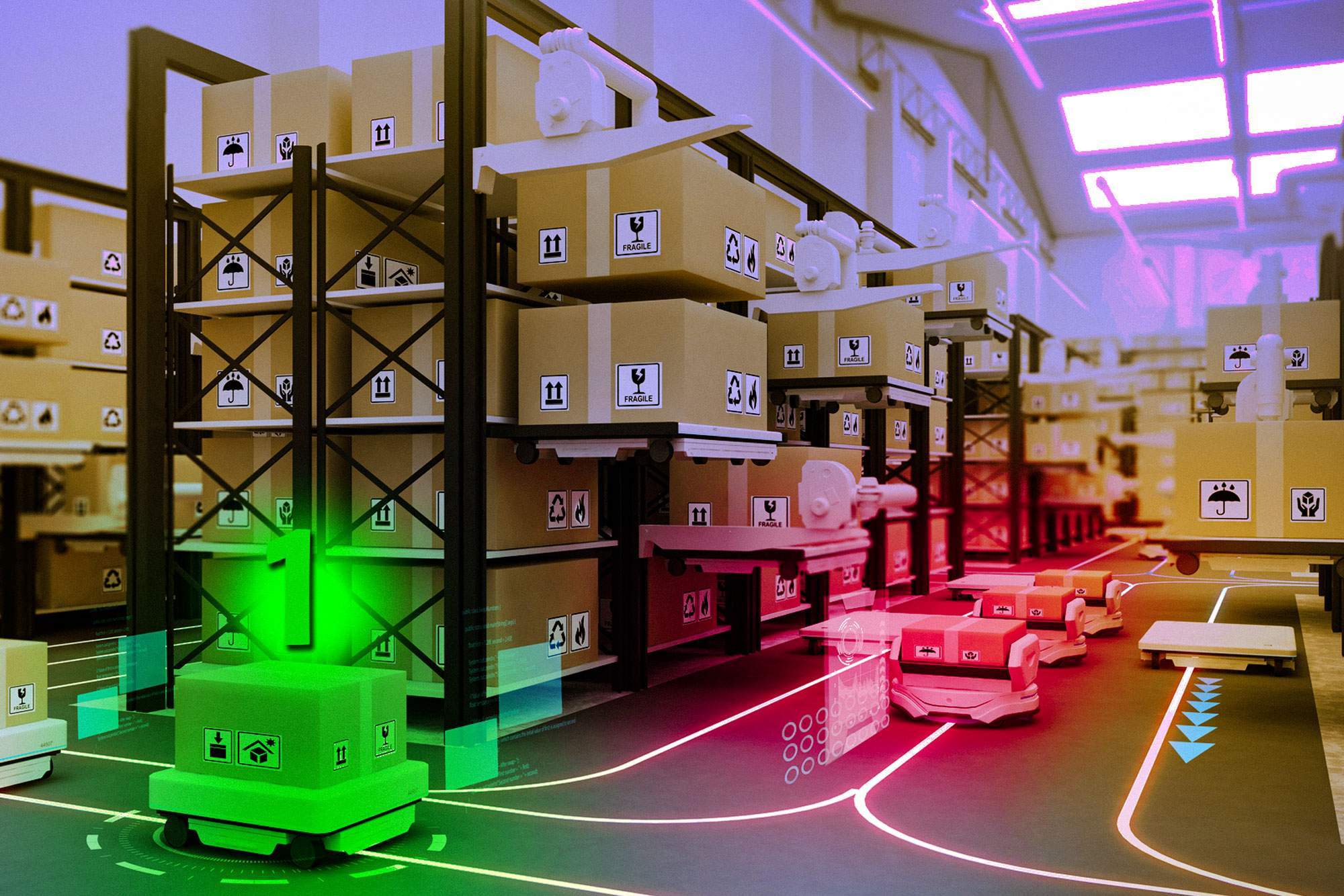 AI system learns to keep warehouse robot traffic running smoothly AI system learns to keep warehouse robot traffic running smoothly